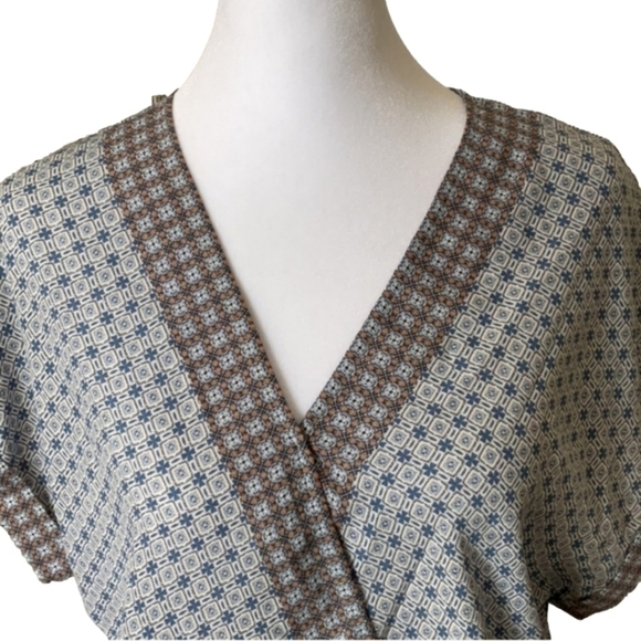 Max Studio Mock Wrap Top - Picture 3 of 13